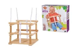 Hölzerne Schaukel Wooden Baby Swing Outdoor Eichhorn Natural 140-210 Cm Länge 30*30 Cm Sitz 20 Kg Tragfähigkeit Ab 12 Monaten -Garten Spielzeug Laden 100004502 j eichhorn hojdacka