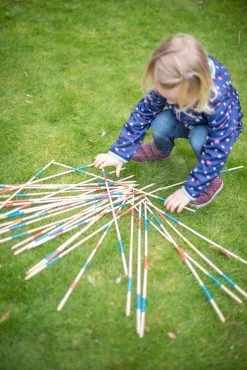 Holzmikado Outdoor Eichhorn Bunter Bambus 41 Schlägel 50 Cm Lang -Garten Spielzeug Laden 100004591 f eichhorn mikadi