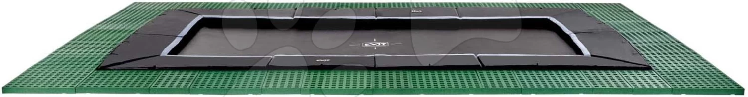 EXIT TOYS EXIT Dynamic Ebenerdiges Trampolin 275x458cm Mit Freezone Sicherheitsplatten - Schwarz 3 EXIT TOYS EXIT Dynamic Ebenerdiges Trampolin 275x458cm Mit Freezone Sicherheitsplatten - Schwarz