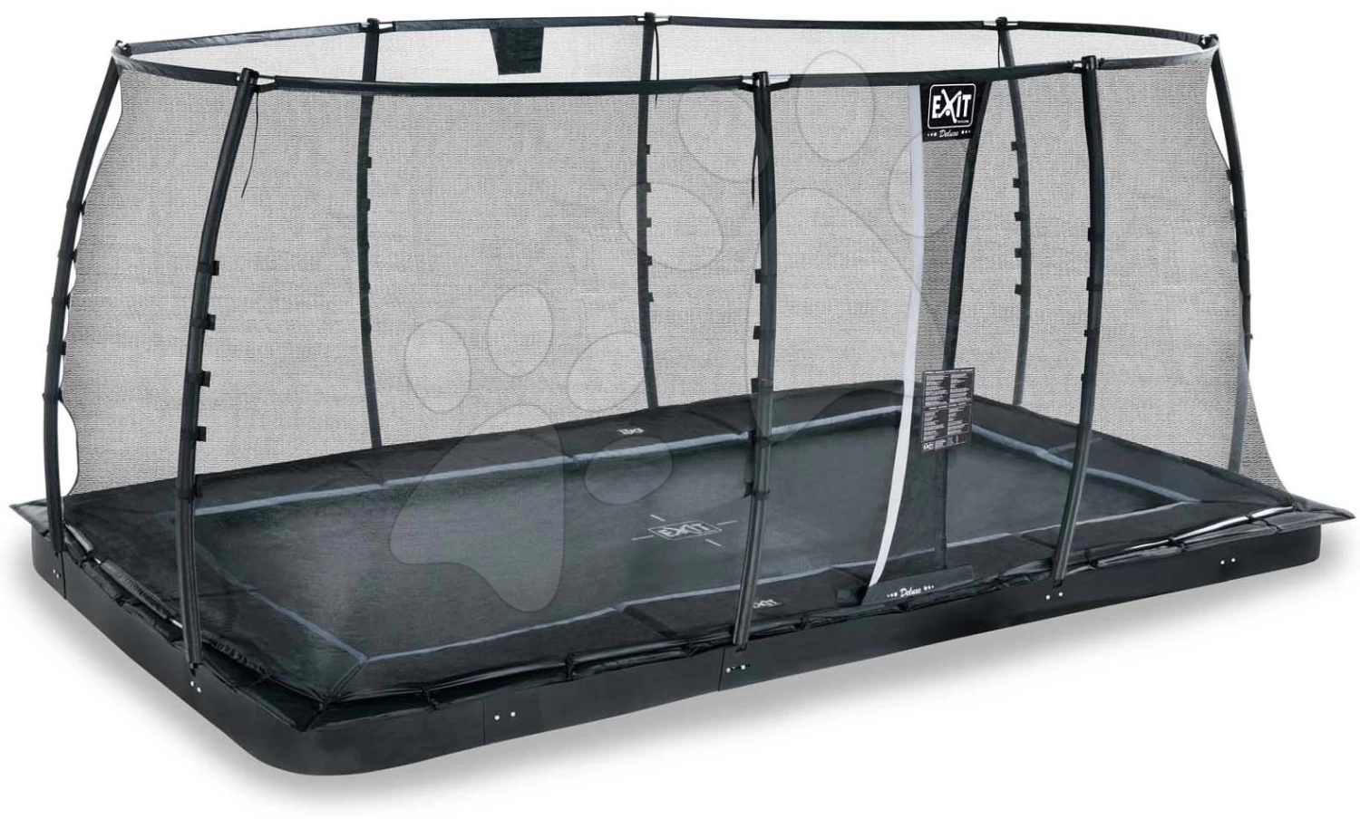 EXIT TOYS EXIT Dynamic Ebenerdiges Trampolin 275x458cm Mit Sicherheitsnetz - Schwarz 4 EXIT TOYS EXIT Dynamic Ebenerdiges Trampolin 275x458cm Mit Sicherheitsnetz - Schwarz – Bild 2