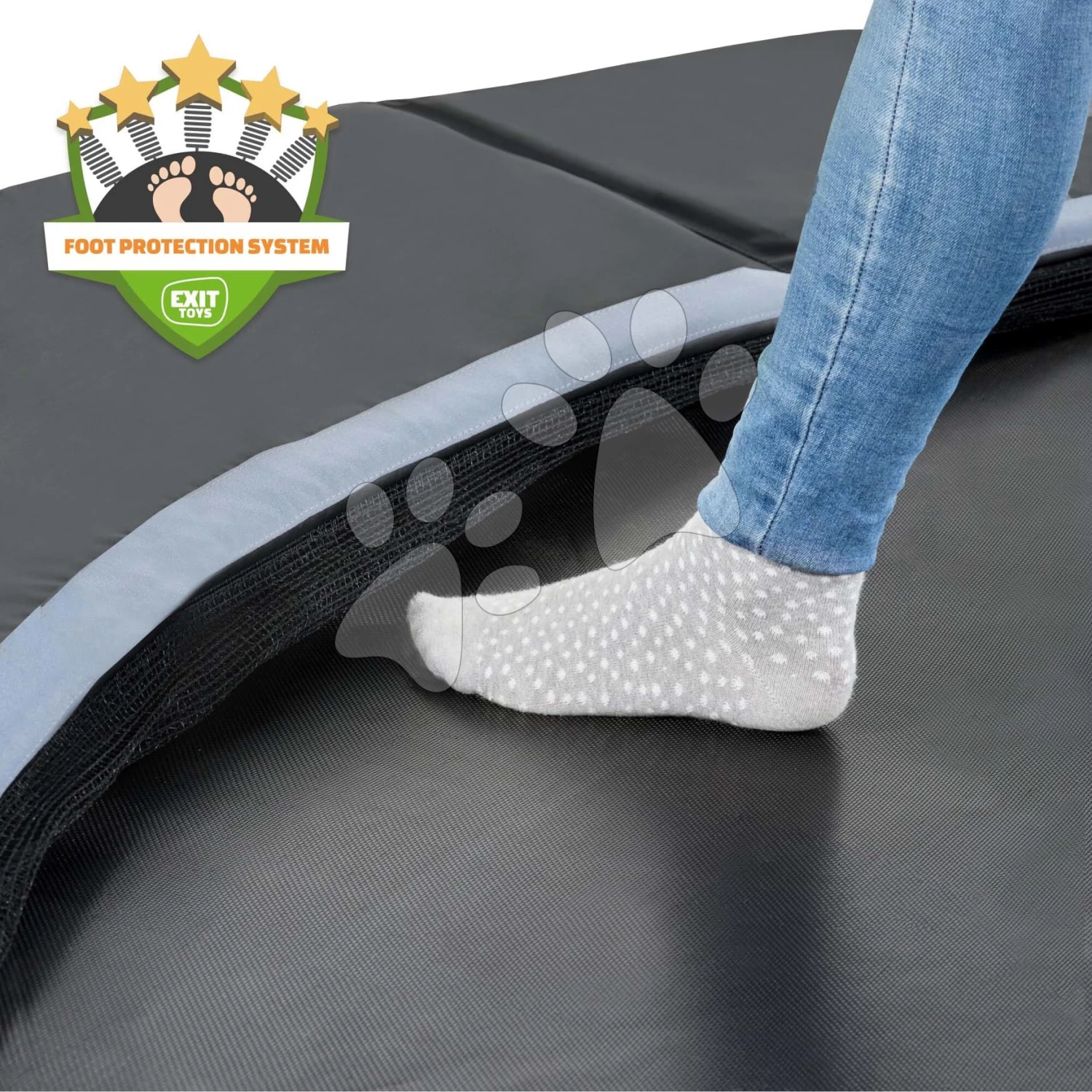 Im Boden Verankertes Trampolin Dynamic Groundlevel Sports Exit Toys 305 Cm Durchmesser, Schwarz Ab 14 Jahren 5 Im Boden Verankertes Trampolin Dynamic Groundlevel Sports Exit Toys 305 Cm Durchmesser, Schwarz Ab 14 Jahren – Bild 3