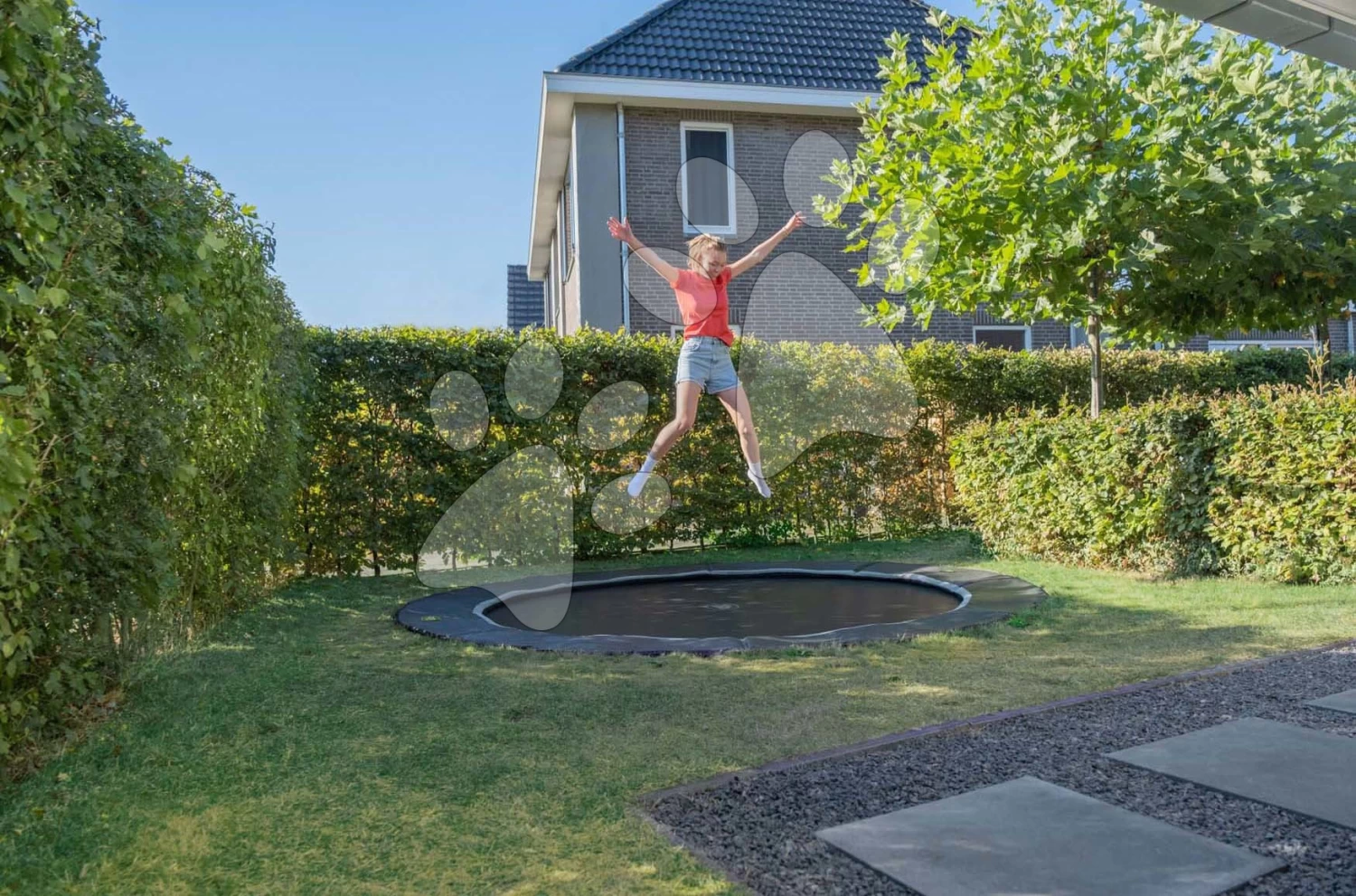 Im Boden Verankertes Trampolin Dynamic Groundlevel Sports Exit Toys 305 Cm Durchmesser, Schwarz Ab 14 Jahren 8 Im Boden Verankertes Trampolin Dynamic Groundlevel Sports Exit Toys 305 Cm Durchmesser, Schwarz Ab 14 Jahren – Bild 6