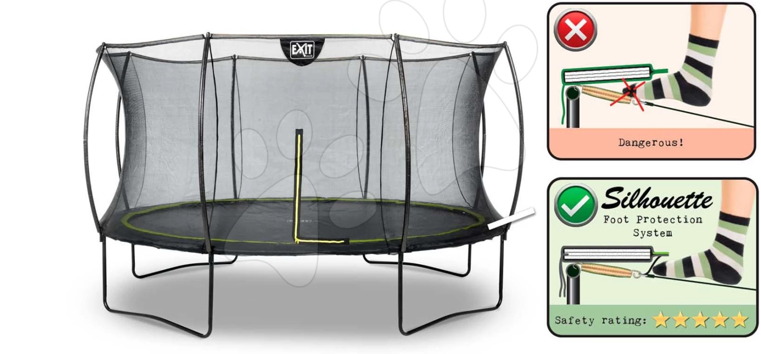 EXIT TOYS EXIT Silhouette Trampolin ø366cm - Schwarz 5 EXIT TOYS EXIT Silhouette Trampolin ø366cm - Schwarz – Bild 3
