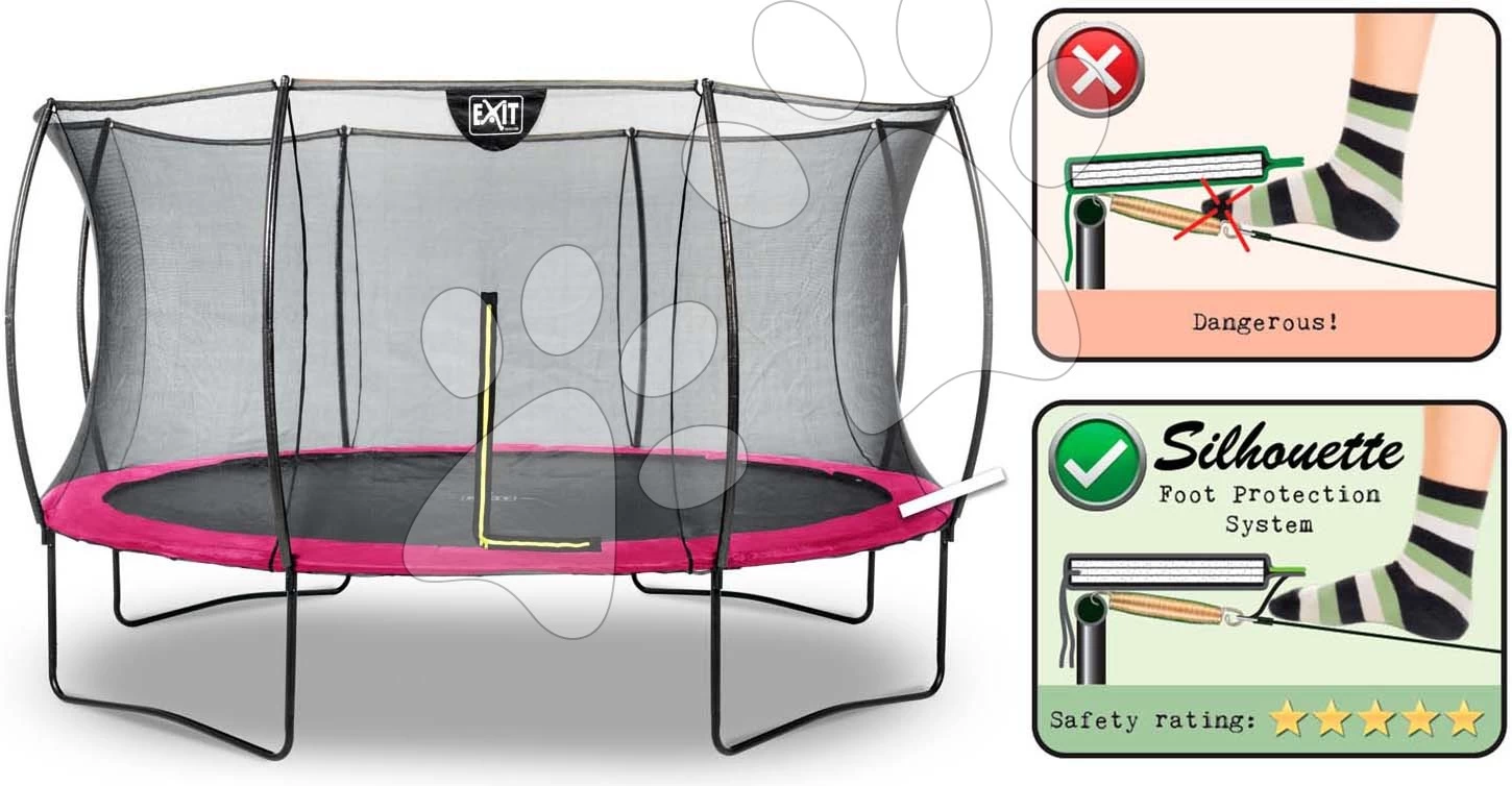 EXIT TOYS EXIT Silhouette Trampolin ø366cm - Rosa 5 EXIT TOYS EXIT Silhouette Trampolin ø366cm - Rosa – Bild 3
