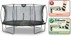 EXIT TOYS EXIT Silhouette Trampolin ø427cm - Schwarz -Garten Spielzeug Laden 12931400 b exittoys trampolina