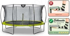 EXIT TOYS EXIT Silhouette Trampolin ø427cm - Grün -Garten Spielzeug Laden 12931440 b exittoys trampolina