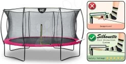EXIT TOYS EXIT Silhouette Trampolin ø427cm - Rosa -Garten Spielzeug Laden 12931460 b exittoys trampolina
