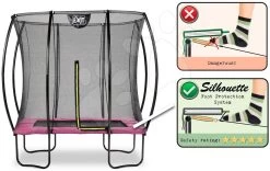 EXIT TOYS EXIT Silhouette Trampolin 153x214cm - Rosa -Garten Spielzeug Laden 12935760 d exittoys trampolina