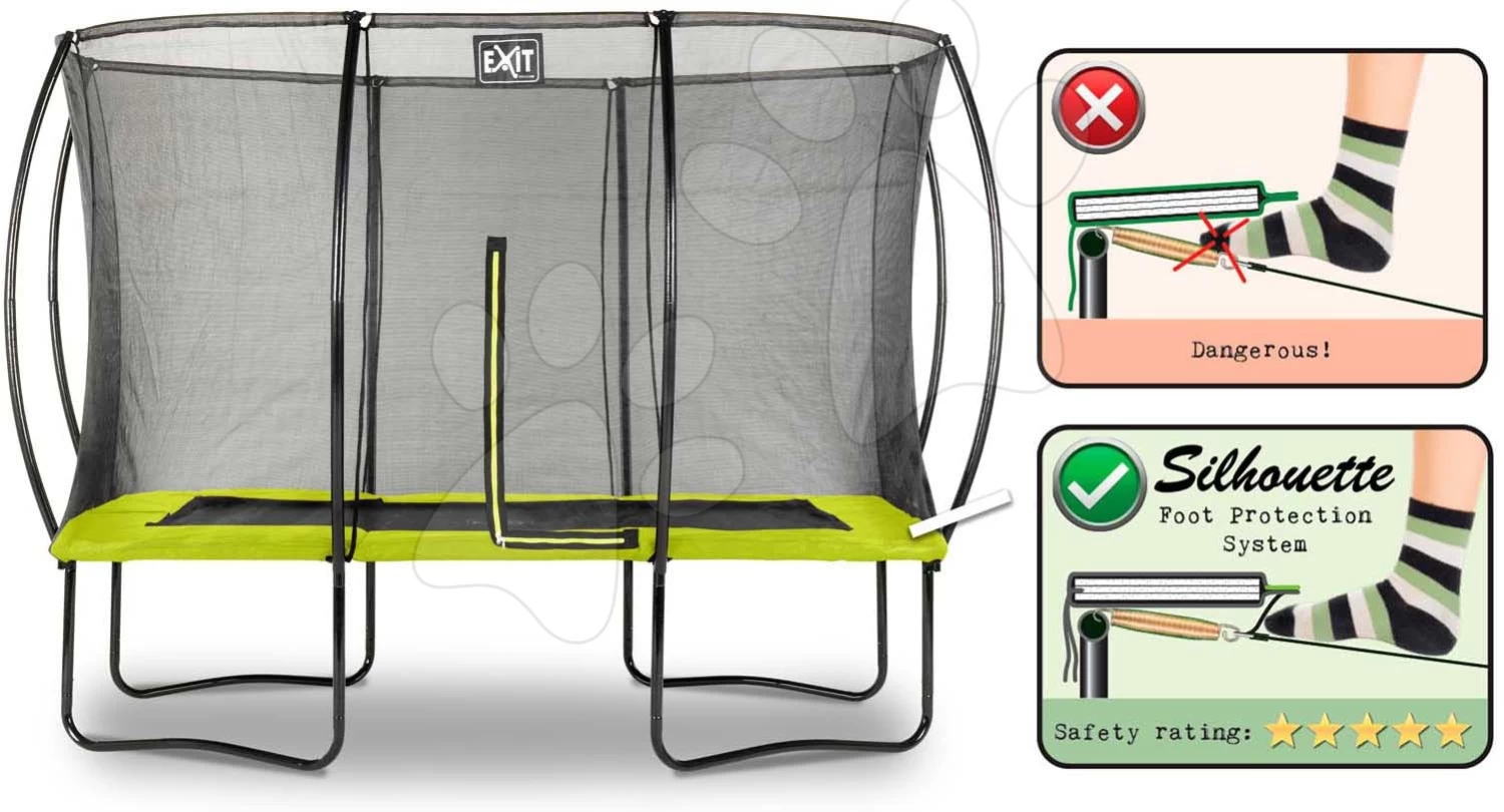EXIT TOYS EXIT Silhouette Trampolin 214x305cm - Grün 5 EXIT TOYS EXIT Silhouette Trampolin 214x305cm - Grün – Bild 3