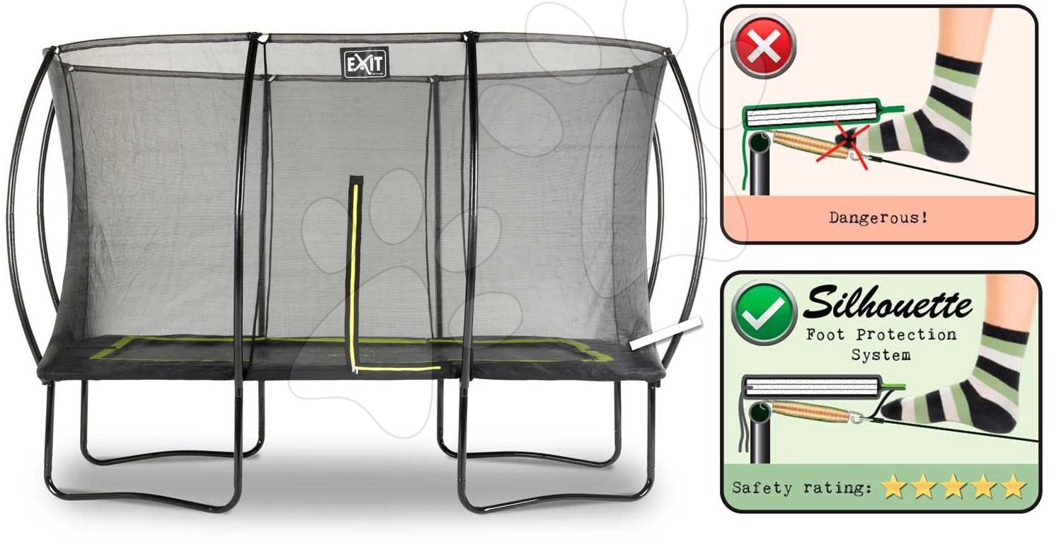EXIT TOYS EXIT Silhouette Trampolin 244x366cm - Schwarz 5 EXIT TOYS EXIT Silhouette Trampolin 244x366cm - Schwarz – Bild 3