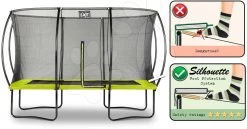 EXIT TOYS EXIT Silhouette Trampolin 244x366cm - Grün -Garten Spielzeug Laden 12938240 d exittoys trampolina