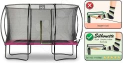 EXIT TOYS EXIT Silhouette Trampolin 244x366cm - Rosa 12 EXIT TOYS EXIT Silhouette Trampolin 244x366cm - Rosa -Garten Spielzeug Laden 12938260 d exittoys trampolina