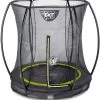 EXIT TOYS EXIT Silhouette Bodentrampolin ø183cm Mit Sicherheitsnetz - Schwarz -Garten Spielzeug Laden 12950600 b exittoys trampolina