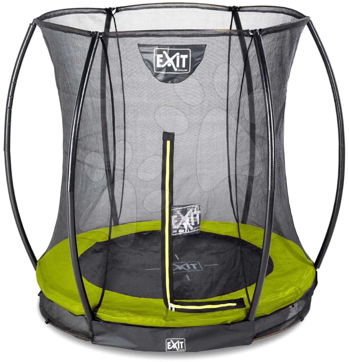 EXIT TOYS EXIT Silhouette Bodentrampolin ø183cm Mit Sicherheitsnetz - Grün