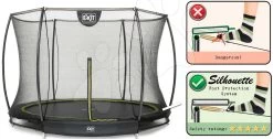 EXIT TOYS EXIT Silhouette Bodentrampolin ø305cm Mit Sicherheitsnetz - Schwarz 10 EXIT TOYS EXIT Silhouette Bodentrampolin ø305cm Mit Sicherheitsnetz - Schwarz -Garten Spielzeug Laden 12951000 b exittoys trampolina
