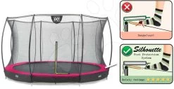 EXIT TOYS EXIT Silhouette Bodentrampolin ø427cm Mit Sicherheitsnetz - Rosa -Garten Spielzeug Laden 12951460 b exittoys trampolina