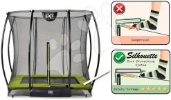 EXIT TOYS EXIT Silhouette Bodentrampolin 153x214cm Mit Sicherheitsnetz - Grün -Garten Spielzeug Laden 12955740 d exittoys trampolina