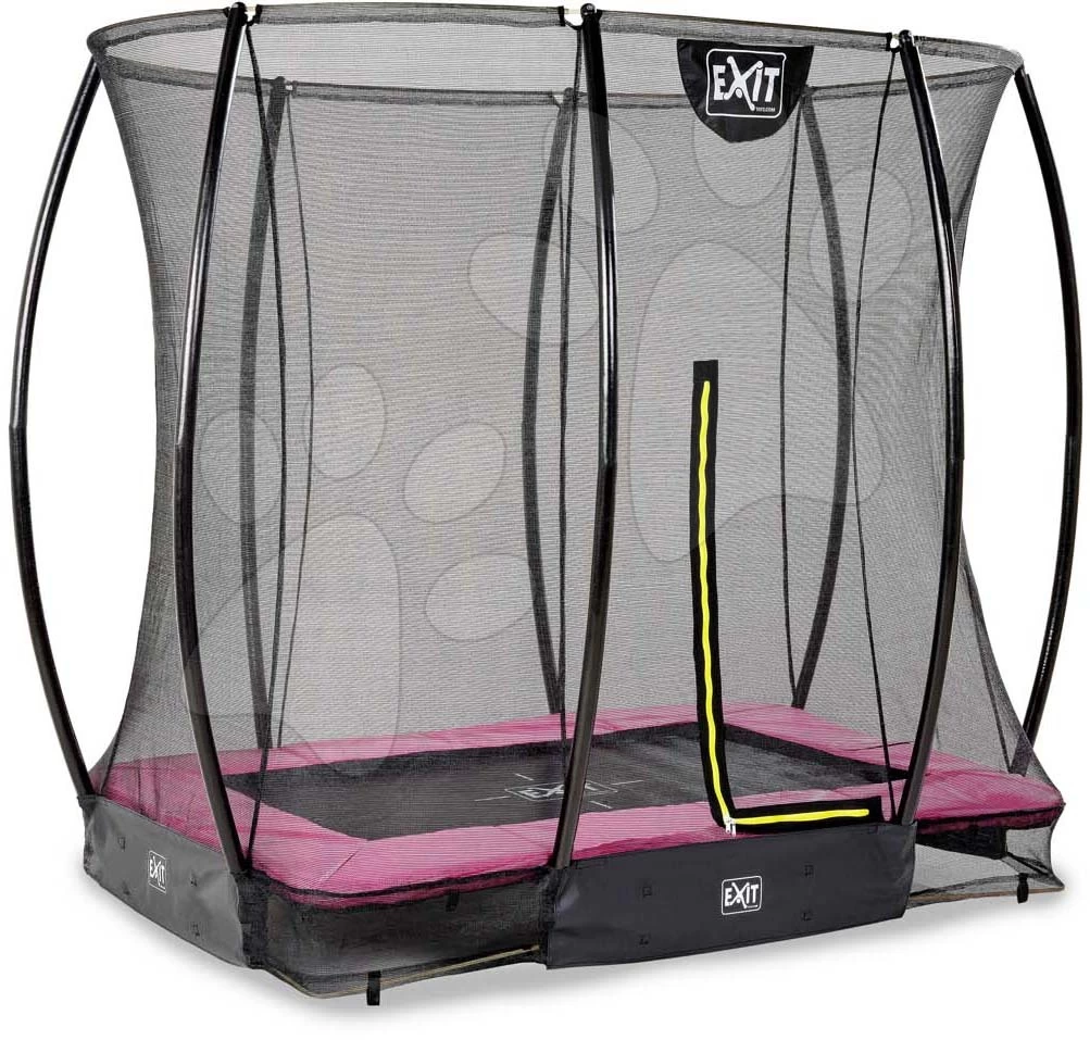 EXIT TOYS EXIT Silhouette Bodentrampolin 153x214cm Mit Sicherheitsnetz - Rosa