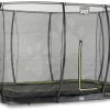 EXIT TOYS EXIT Silhouette Bodentrampolin 214x305cm Mit Sicherheitsnetz - Schwarz -Garten Spielzeug Laden 12957000 b exittoys trampolina