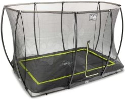 EXIT TOYS EXIT Silhouette Bodentrampolin 214x305cm Mit Sicherheitsnetz - Schwarz -Garten Spielzeug Laden 12957000 c exittoys trampolina