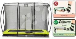EXIT TOYS EXIT Silhouette Bodentrampolin 214x305cm Mit Sicherheitsnetz - Grün -Garten Spielzeug Laden 12957040 c exittoys trampolina