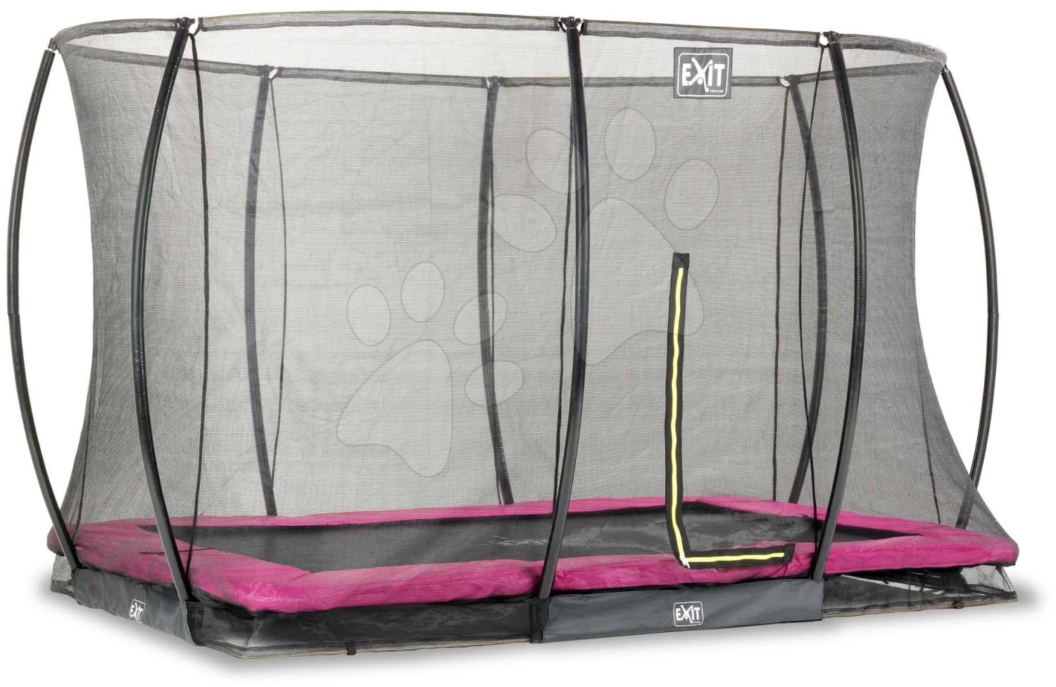 EXIT TOYS EXIT Silhouette Bodentrampolin 244x366cm Mit Sicherheitsnetz - Rosa 3 EXIT TOYS EXIT Silhouette Bodentrampolin 244x366cm Mit Sicherheitsnetz - Rosa