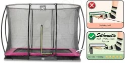 EXIT TOYS EXIT Silhouette Bodentrampolin 244x366cm Mit Sicherheitsnetz - Rosa 12 EXIT TOYS EXIT Silhouette Bodentrampolin 244x366cm Mit Sicherheitsnetz - Rosa -Garten Spielzeug Laden 12958260 d exittoys trampolina