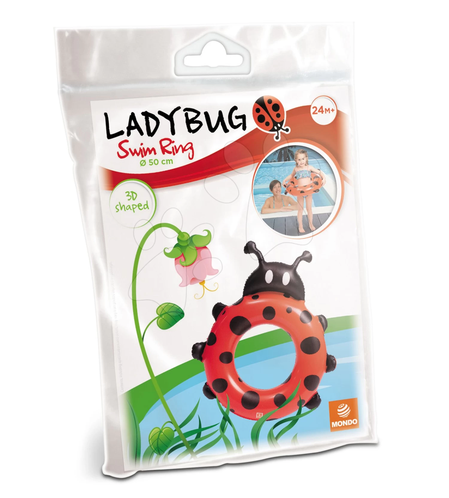 Aufblasbares Schwimmrad Lady Bug Beach Ball Mondo 50 Cm Ab 24 Monaten 3 Aufblasbares Schwimmrad Lady Bug Beach Ball Mondo 50 Cm Ab 24 Monaten