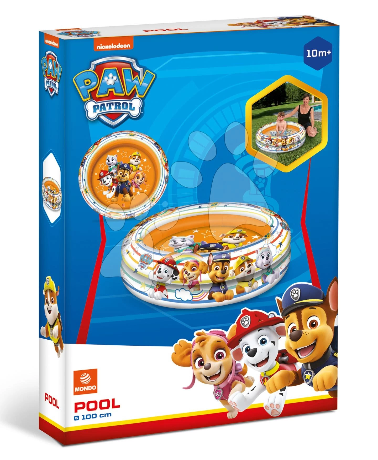 Aufblasbarer Pool, Zweiteilig Paw Patrol Mondo 100 Cm Durchmesser Ab 10 Monaten 3 Aufblasbarer Pool, Zweiteilig Paw Patrol Mondo 100 Cm Durchmesser Ab 10 Monaten