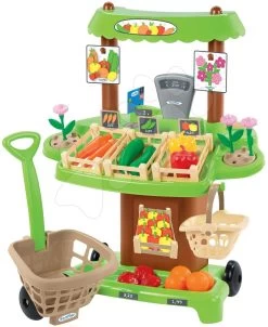 Set Picknicktisch Mit Zwei Stühlen KidChair Smoby Und Gemüseständer Mit 40 Zubehörteilen Ab 24 Monaten -Garten Spielzeug Laden 1741 a ecoiffier obchod 2