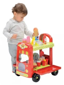Set Picknicktisch Mit Zwei Stühlen KidChair Smoby Und Eiswagen Mit Burgern Ab 24 Monaten -Garten Spielzeug Laden 1764 k ecoiffier zmrzlinarsky vozik 1