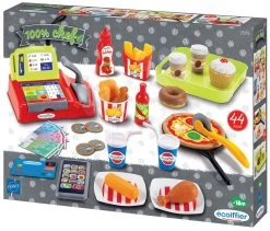 Kindertischset KidTable Rot Smoby Mit Stuhl Und Hocker Mit UV-Filter Und Fast Food -Garten Spielzeug Laden 2595 d ecoiffier potraviny