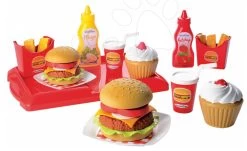 Set Picknicktisch Mit Zwei Stühlen KidChair Smoby Und Burgerset 100% Chef Mit 25 Zubehörteilen Ab 24 Monaten -Garten Spielzeug Laden 2623 a ecoiffier hamburger set