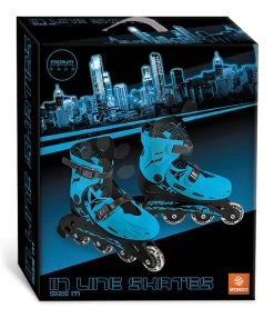 Inlineskates Boy Mondo Blau 4-Rad-PVC-Räder 64 * 24 Mm Größe 33-36 Ab 5 Jahren -Garten Spielzeug Laden 28330 d mondo korcule