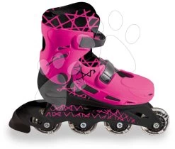 Rollschuhe In-line Girl Mondo Rosa 4 Räder, PVC-Räder 64 * 24 Mm Größe 33-36 MON28514