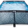 EXIT TOYS EXIT Stone Pool 220x150x65cm Mit Filterpumpe - Grau 1 EXIT TOYS EXIT Stone Pool 220x150x65cm Mit Filterpumpe - Grau -Garten Spielzeug Laden 30002100 b exittoys bazen