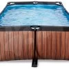 EXIT TOYS EXIT Wood Pool 220x150x65cm Mit Filterpumpe - Braun 2 EXIT TOYS EXIT Wood Pool 220x150x65cm Mit Filterpumpe - Braun -Garten Spielzeug Laden 30002110 b exittoys bazen