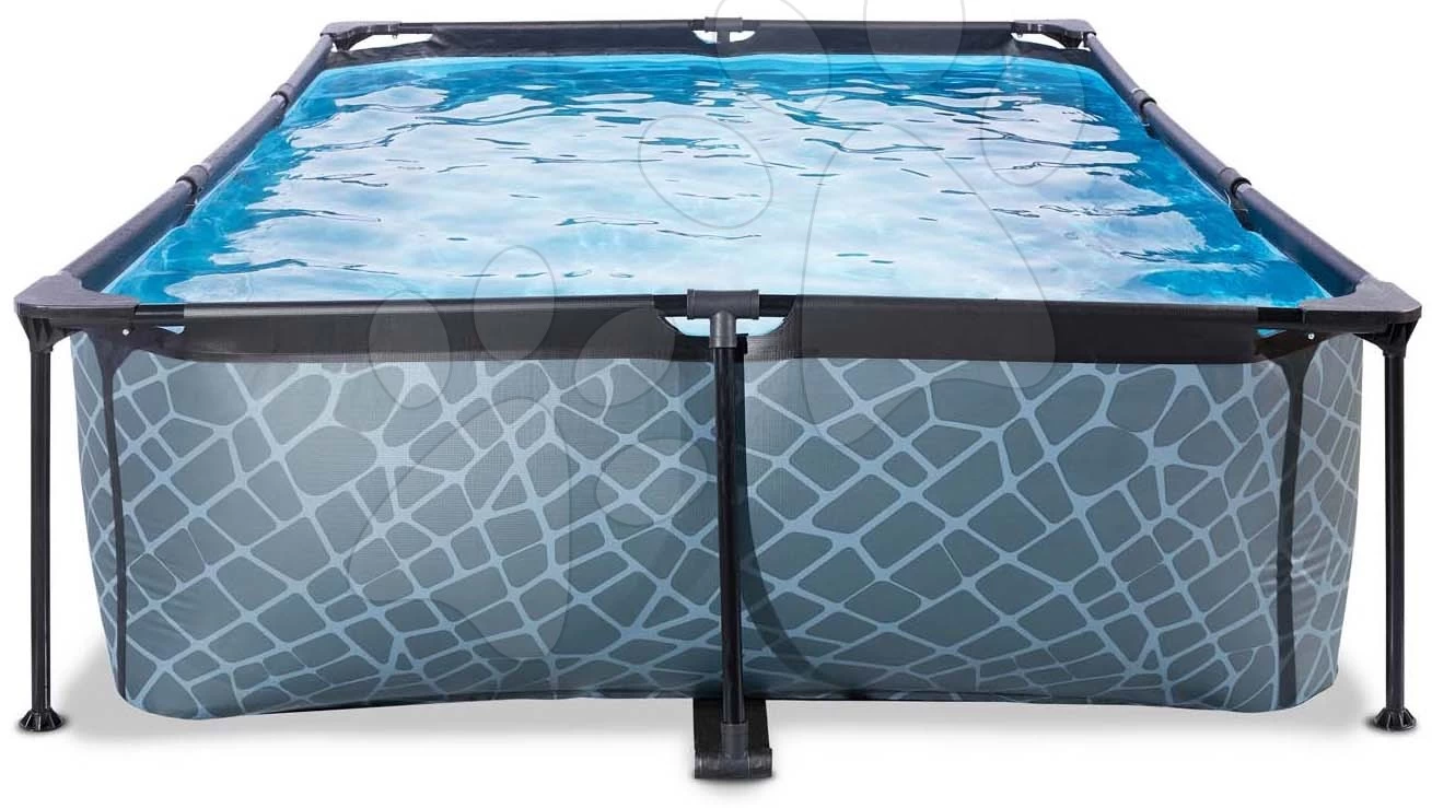 EXIT TOYS EXIT Stone Pool 300x200x65cm Mit Filterpumpe - Grau 4 EXIT TOYS EXIT Stone Pool 300x200x65cm Mit Filterpumpe - Grau – Bild 2