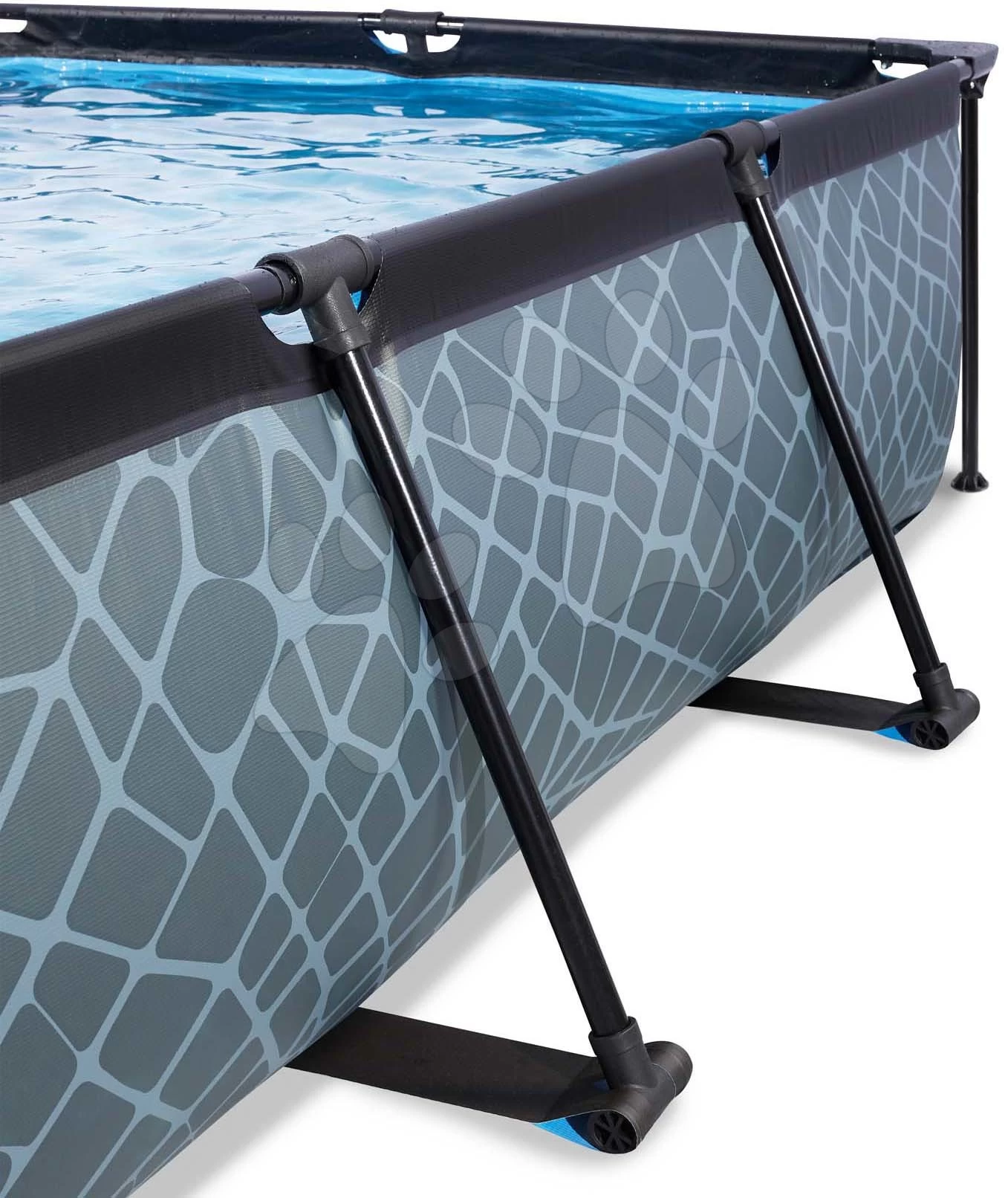 EXIT TOYS EXIT Stone Pool 300x200x65cm Mit Filterpumpe - Grau 5 EXIT TOYS EXIT Stone Pool 300x200x65cm Mit Filterpumpe - Grau – Bild 3