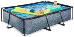EXIT TOYS EXIT Stone Pool 300x200x65cm Mit Filterpumpe - Grau 13 EXIT TOYS EXIT Stone Pool 300x200x65cm Mit Filterpumpe - Grau -Garten Spielzeug Laden 30003200 d exittoys bazen