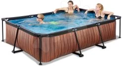 EXIT TOYS EXIT Wood Pool 300x200x65cm Mit Filterpumpe - Braun -Garten Spielzeug Laden 30003210 d exittoys bazen