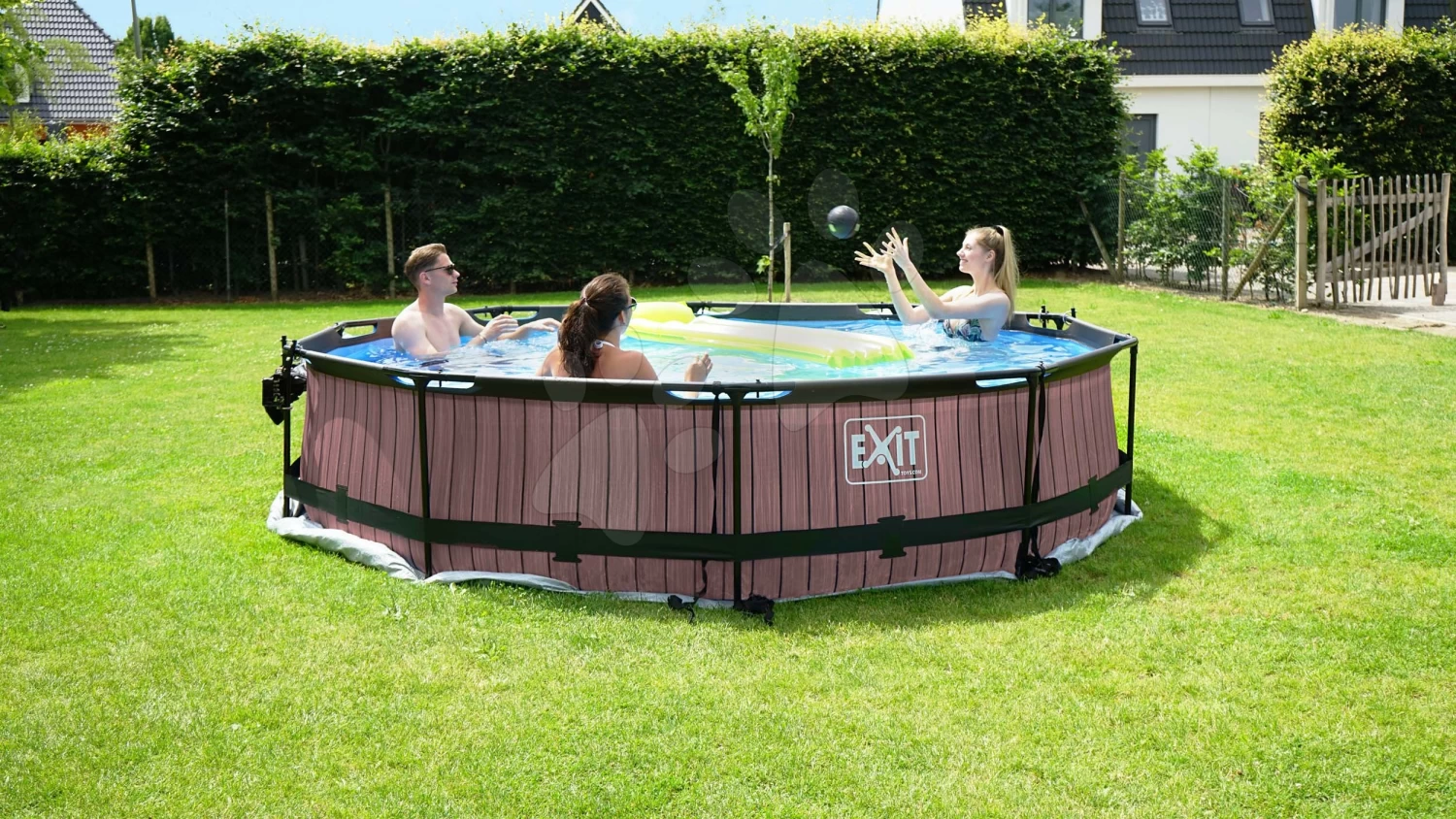 EXIT TOYS EXIT Stone Pool ø360x76cm Mit Filterpumpe - Grau 4 EXIT TOYS EXIT Stone Pool ø360x76cm Mit Filterpumpe - Grau – Bild 2