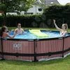 EXIT TOYS EXIT Wood Pool ø360x76cm Mit Filterpumpe - Braun 1 EXIT TOYS EXIT Wood Pool ø360x76cm Mit Filterpumpe - Braun -Garten Spielzeug Laden 30121210 a exittoys lifestyle