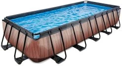 EXIT TOYS EXIT Wood Pool 540x250x100cm Mit Filterpumpe - Braun -Garten Spielzeug Laden 30125310 b exittoys bazen