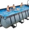 EXIT TOYS EXIT Stone Pool 540x250x100cm Mit Sandfilterpumpe - Grau 1 EXIT TOYS EXIT Stone Pool 540x250x100cm Mit Sandfilterpumpe - Grau -Garten Spielzeug Laden 30175300 f exittoys bazen