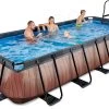 EXIT TOYS EXIT Wood Pool 540x250x100cm Mit Sandfilterpumpe - Braun 1 EXIT TOYS EXIT Wood Pool 540x250x100cm Mit Sandfilterpumpe - Braun -Garten Spielzeug Laden 30175310 f exittoys bazen