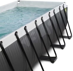 EXIT TOYS EXIT Black Leather Pool 540x250x100cm Mit Sandfilterpumpe - Schwarz -Garten Spielzeug Laden 30175320 d exittoys bazen