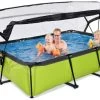 EXIT TOYS EXIT Lime Pool 220x150x65cm Mit Filterpumpe Und Abdeckung - Grün 1 EXIT TOYS EXIT Lime Pool 220x150x65cm Mit Filterpumpe Und Abdeckung - Grün -Garten Spielzeug Laden 30202140 h exittoys bazen