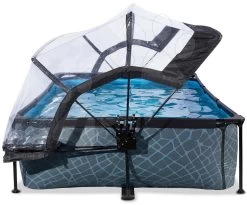 EXIT TOYS EXIT Stone Pool 300x200x65cm Mit Filterpumpe Und Abdeckung - Grau -Garten Spielzeug Laden 30203200 e exittoys bazen