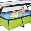 EXIT TOYS EXIT Lime Pool 300x200x65cm Mit Filterpumpe Und Abdeckung - Grün 2 EXIT TOYS EXIT Lime Pool 300x200x65cm Mit Filterpumpe Und Abdeckung - Grün -Garten Spielzeug Laden 30203240 h exittoys bazen